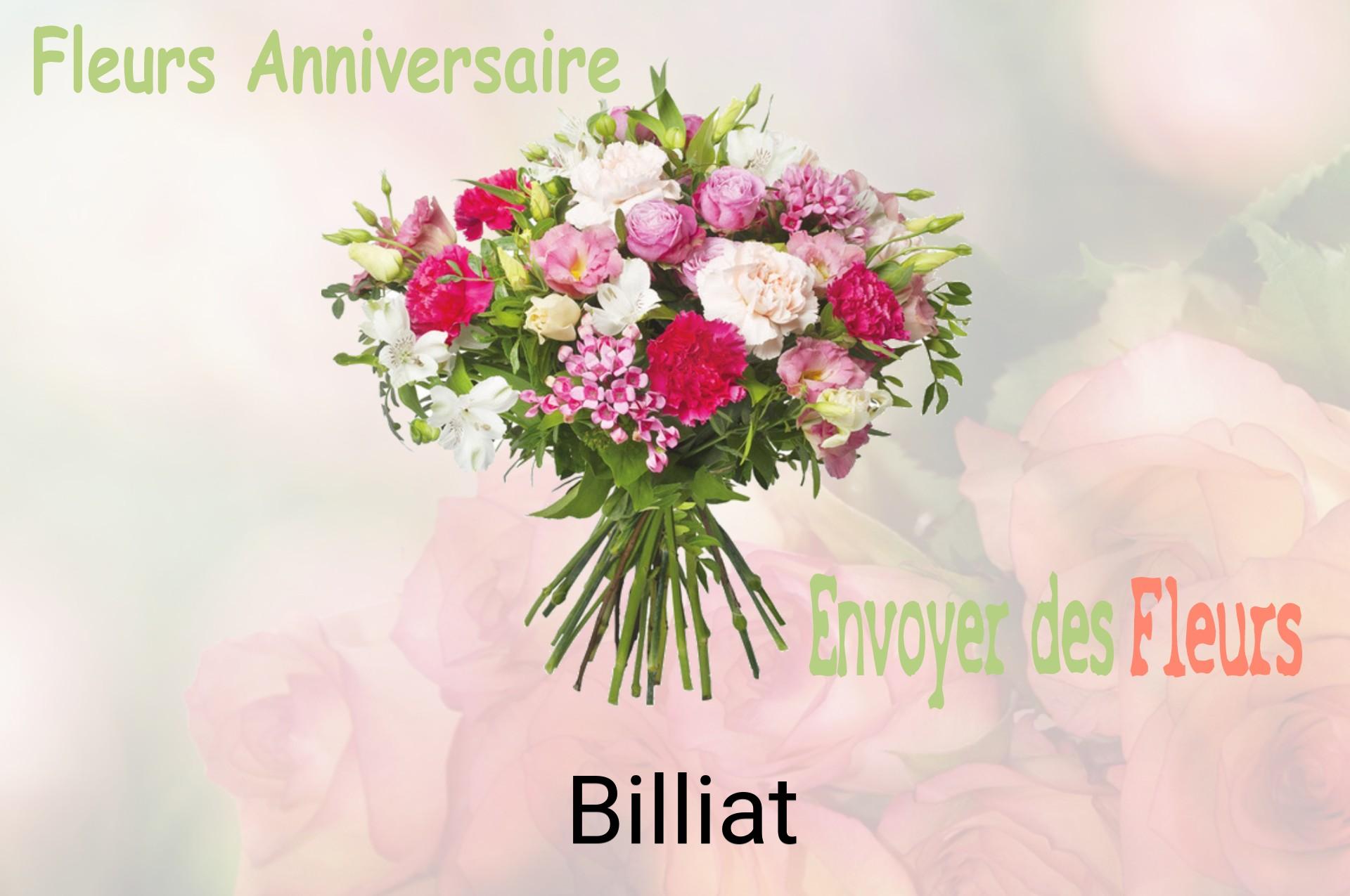 Bouquet de fleurs d’anniversaire livré à Billiat