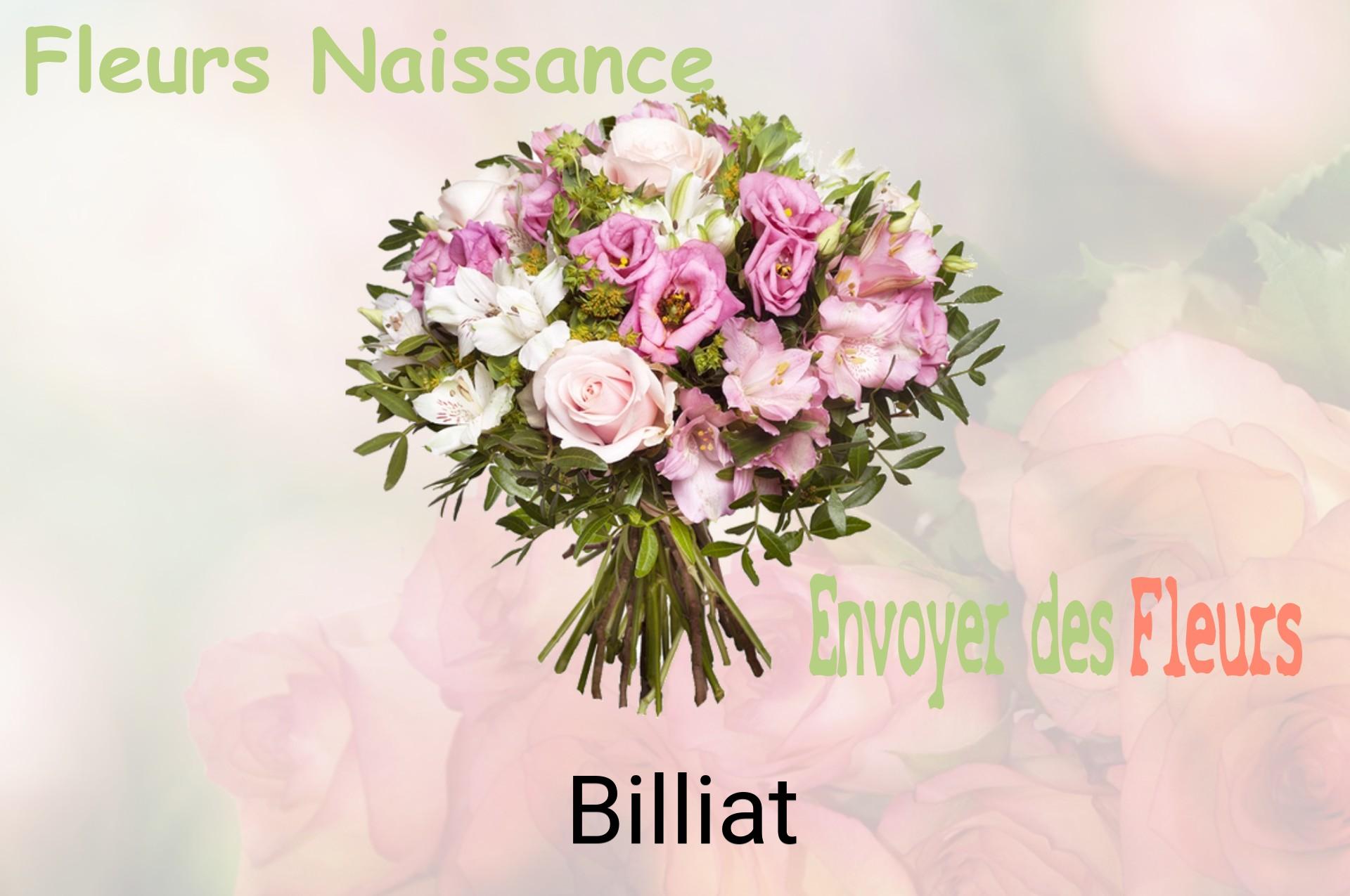 Bouquet de fleurs de naissance livré à Billiat